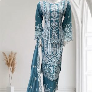 PARTY CHIFFON PLAZZO GREEN