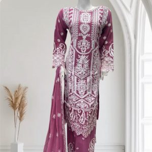 PARTY CHIFFON PLAZZO PINK