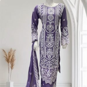 PARTY CHIFFON PLAZZO LILAC