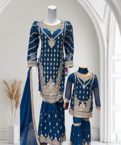 Alternative view of D13 Mummy & Me Gharara Mustard