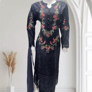 D16 Viscose Plazzo Suits Black