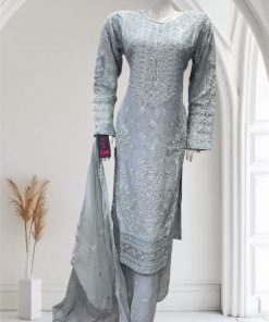 D14 Party Plazzo Suit Grey