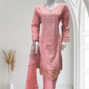 D21 Mix Cotton Plazzo Peach