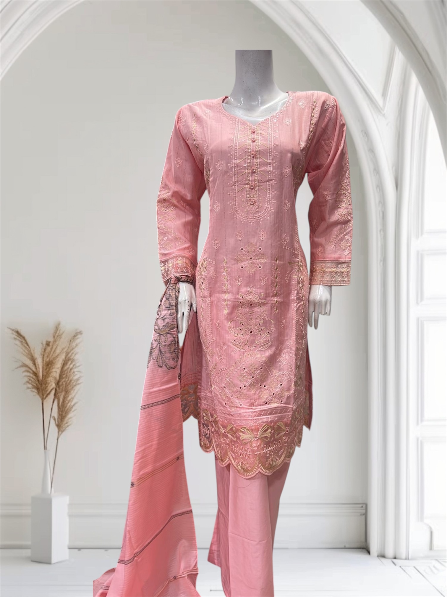 D21 Mix Cotton Plazzo Sage - Image 6