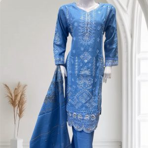 Alternative view of D21 Mix Cotton Plazzo Mauve