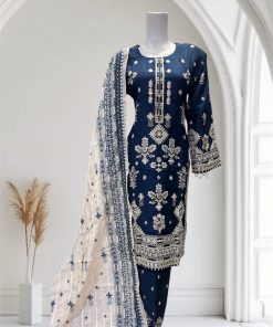 D15 Viscose Plazzo Suits TealBlue