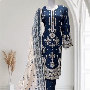 D15 Viscose Plazzo Suits TealBlue