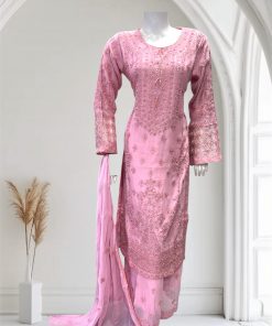 D14 Party Plazzo Suit Pink