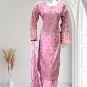 D14 Party Plazzo Suit Pink