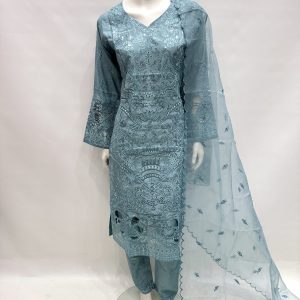 E25-D1 Sequins Embroidered Salwar Kameez Green