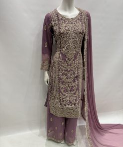 Alternative view of E25-D4 Party Plazzo Suit Dusty Pink