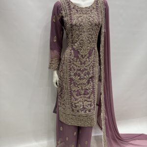 Alternative view of E25-D4 Party Plazzo Suit Dusty Pink